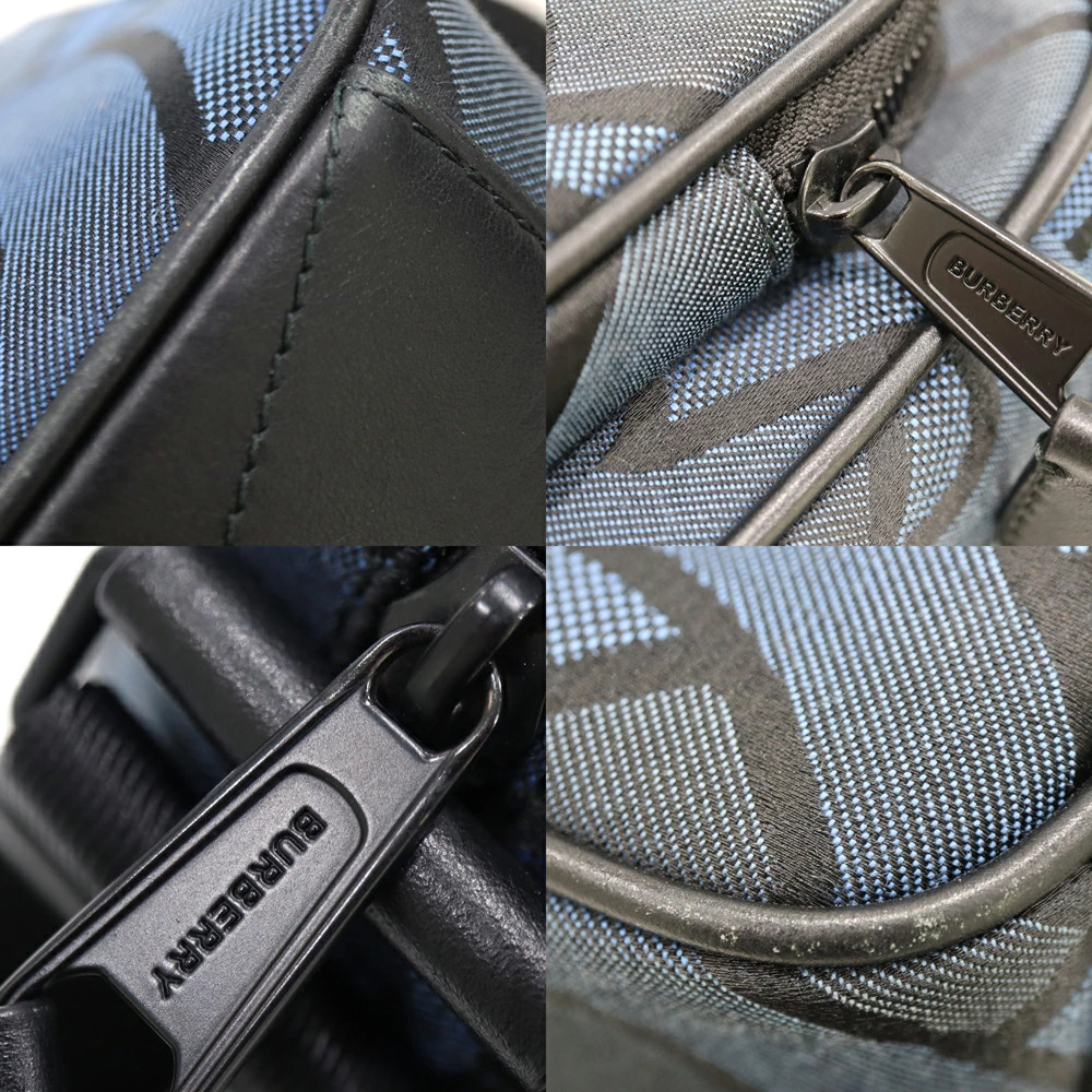 Burberry TB Monogram Paddy Bag Shoulder Blue Black - Picture 6 of 6
